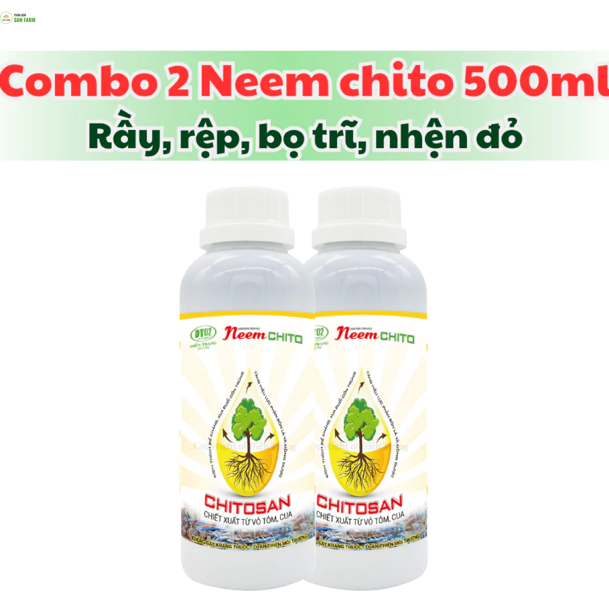 Combo 2 neem chito 500ml
