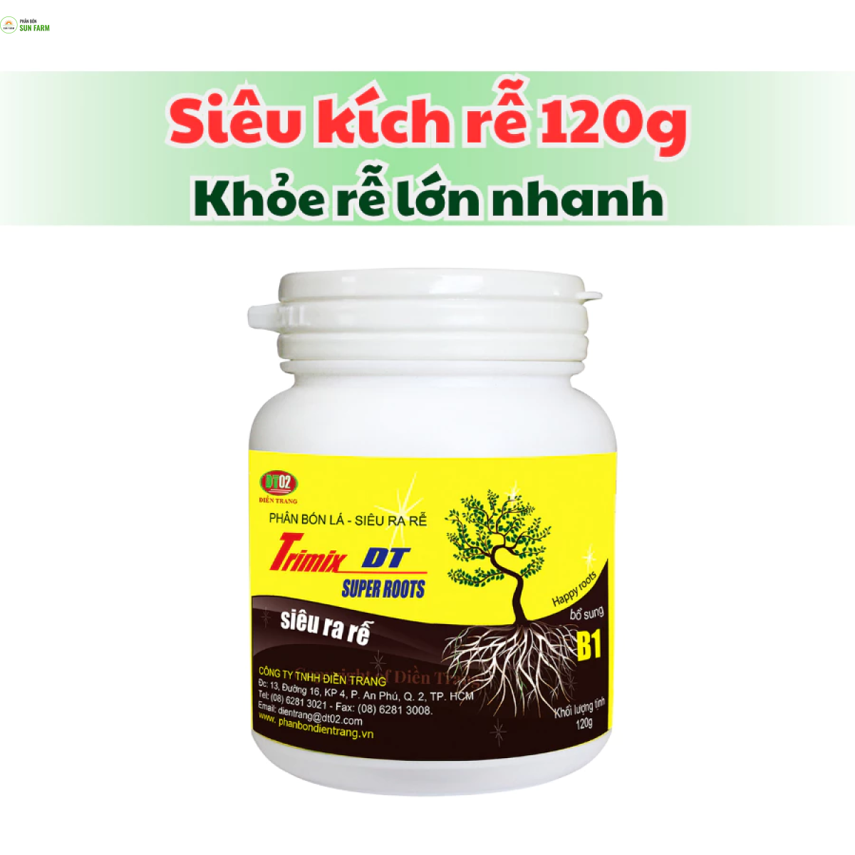 [mua 5 tặng 1] TRIMIX-DT SIÊU RA RỄ 120g Siêu bật chồi Kích thích ra rễ cực mạnh Bổ sung vitamin B1