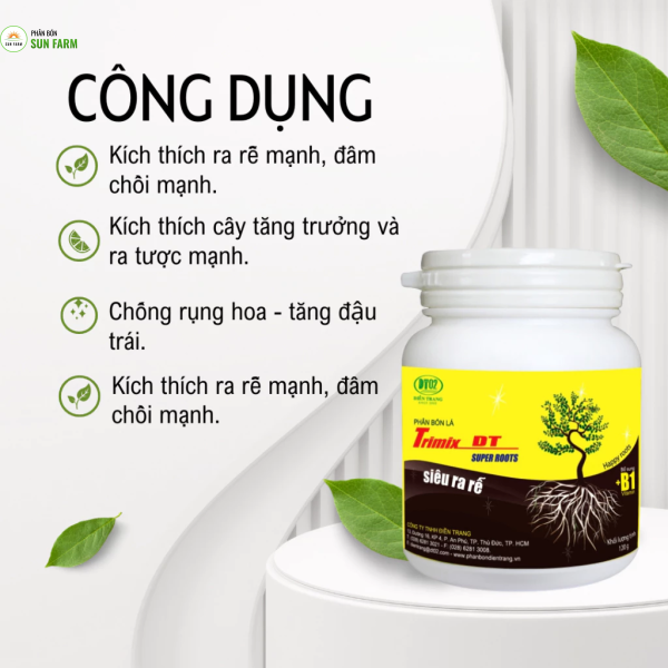 [mua 5 tặng 1] TRIMIX-DT SIÊU RA RỄ 120g Siêu bật chồi Kích thích ra rễ cực mạnh Bổ sung vitamin B1