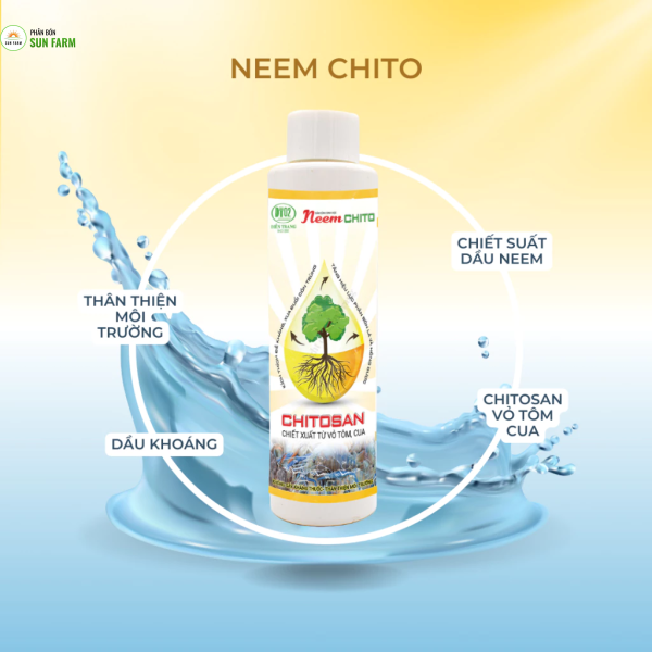 Dầu neem oil bổ sung chitosan 150ml pha 150 lít nước
