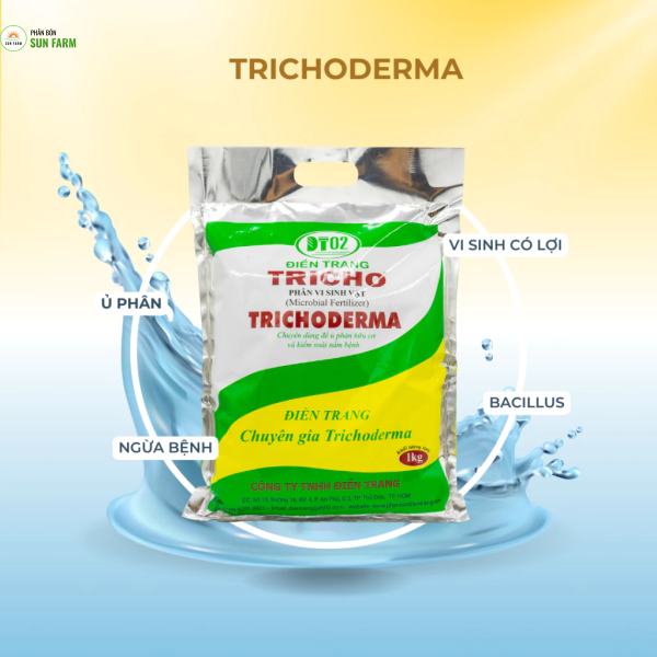 Túi chiết 200g men vi sinh Trichoderma Điền Trang ủ phân bón gốc