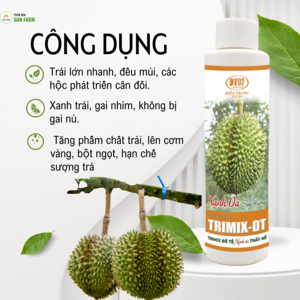 [Xanh gai sầu riêng]PHÂN BÓN LÁ TRIMIX-DT XANH DA SẦU RIÊNG 120ML