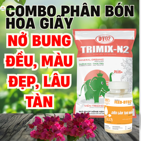Combo phân bón hữu cơ 2,5kg và kích mầm hoa giấy 100g