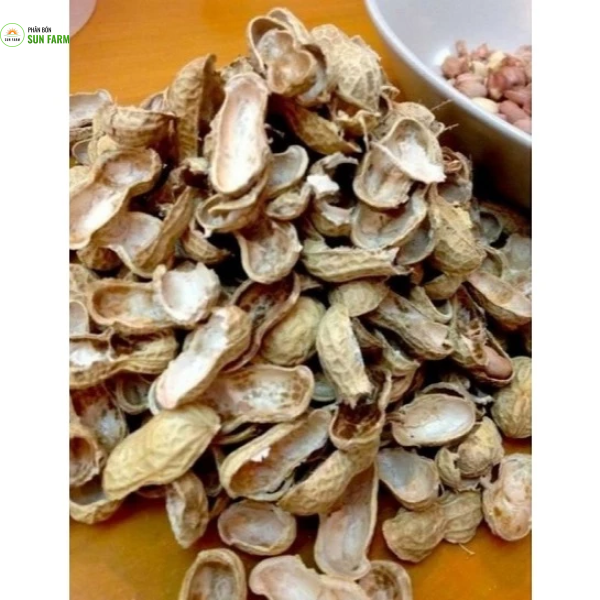 1 kg giá thể vỏ đậu phộng trồng lan, hoa, cây cảnh, rau ăn lá