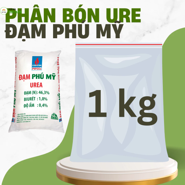 Phân bón ure đạm Phú Mỹ (500g - 1kg) bán lẻ từ bao 50kg cho rau màu, hoa cây cảnh, cây ăn quả