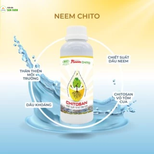 Combo 5 tặng 1 Neem chito, chitosan kiểm soát bọ trĩ nhện đỏ 500ml