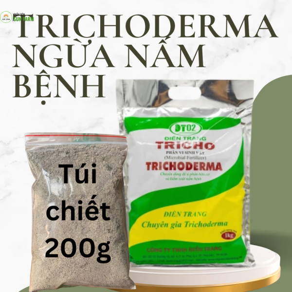 Túi chiết 200g men vi sinh Trichoderma Điền Trang ủ phân bón gốc