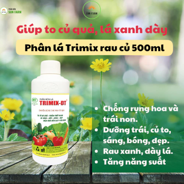 Combo phân bón hữu cơ và phân lá dành cho rau củ quả