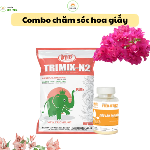 Combo phân bón hữu cơ 2,5kg và kích mầm hoa giấy 100g