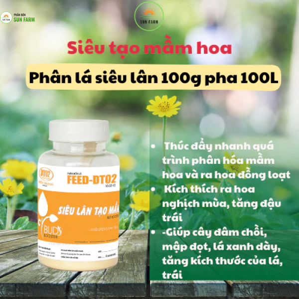 Combo phân bón hữu cơ 2,5kg và kích mầm hoa giấy 100g