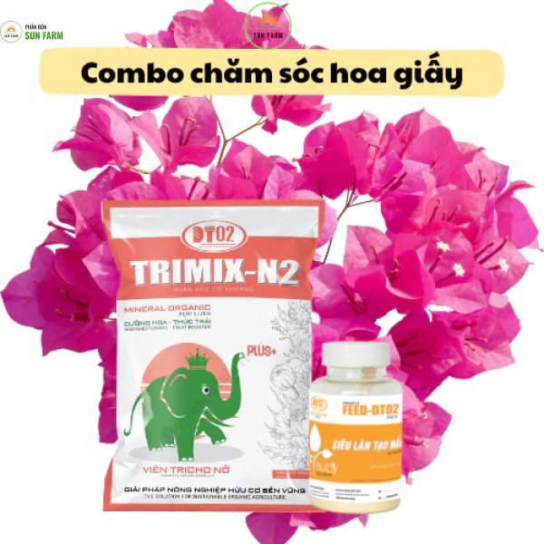 Combo phân bón hữu cơ 2,5kg và kích mầm hoa giấy 100g