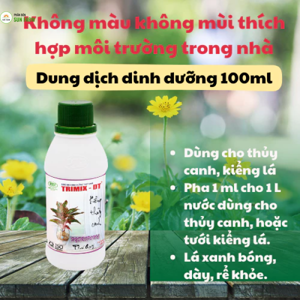 [Kiểng lá] Combo phân bón hữu cơ và dung dịch dinh dưỡng dành cho kiểng lá 100ml