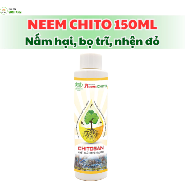 Dầu neem oil bổ sung chitosan 150ml pha 150 lít nước